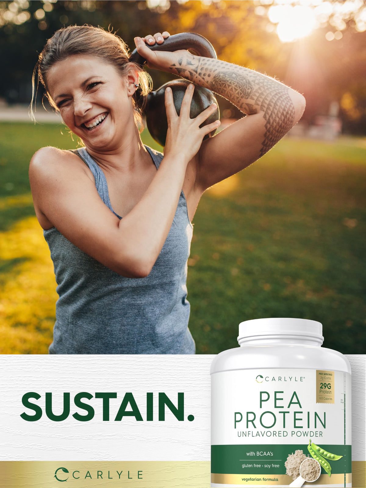 Carlyle Pea Protein Isolate Powder Unflavored - 7 lb - image 6