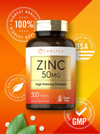 Carlyle Zinc 50mg - 300 Tablets - image 5