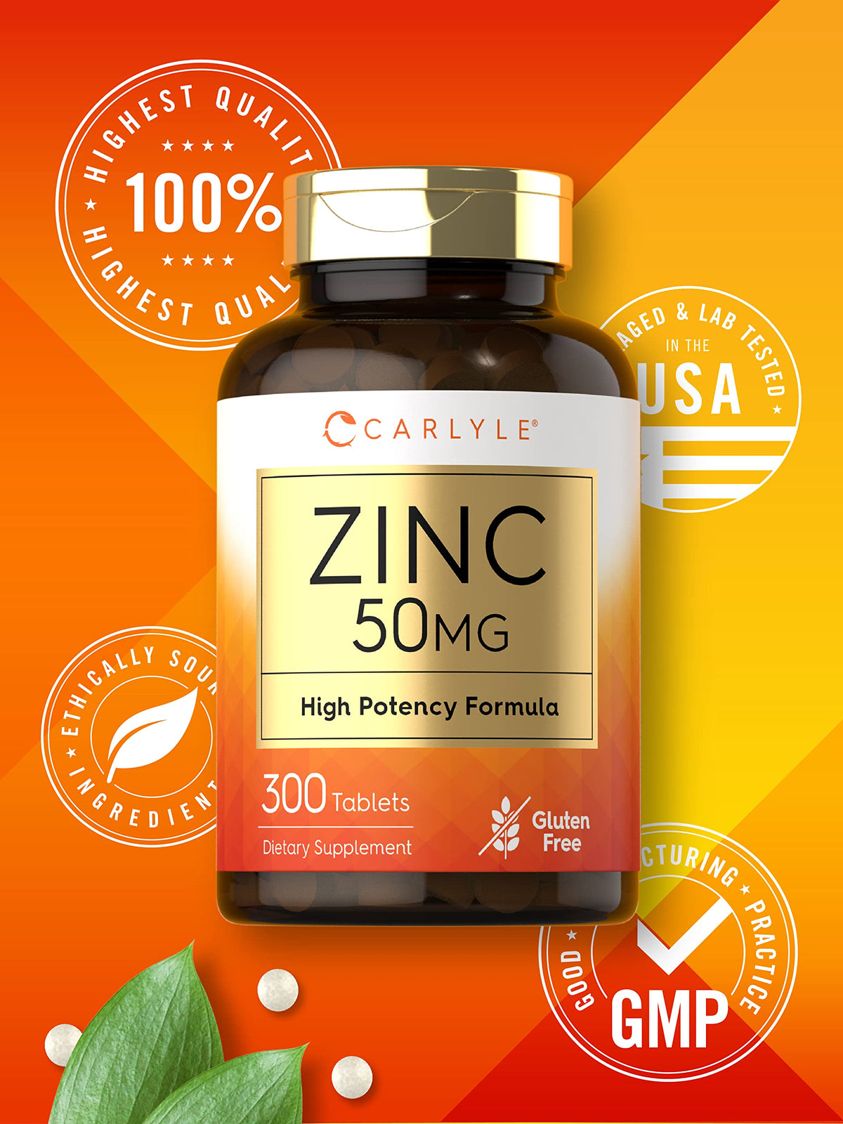 Carlyle Zinc 50mg - 300 Tablets - image 5