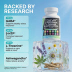 Clean Nutraceuticals GABA 750mg 5-HTP 200mg Mood Support - 90 Capsules - image 3