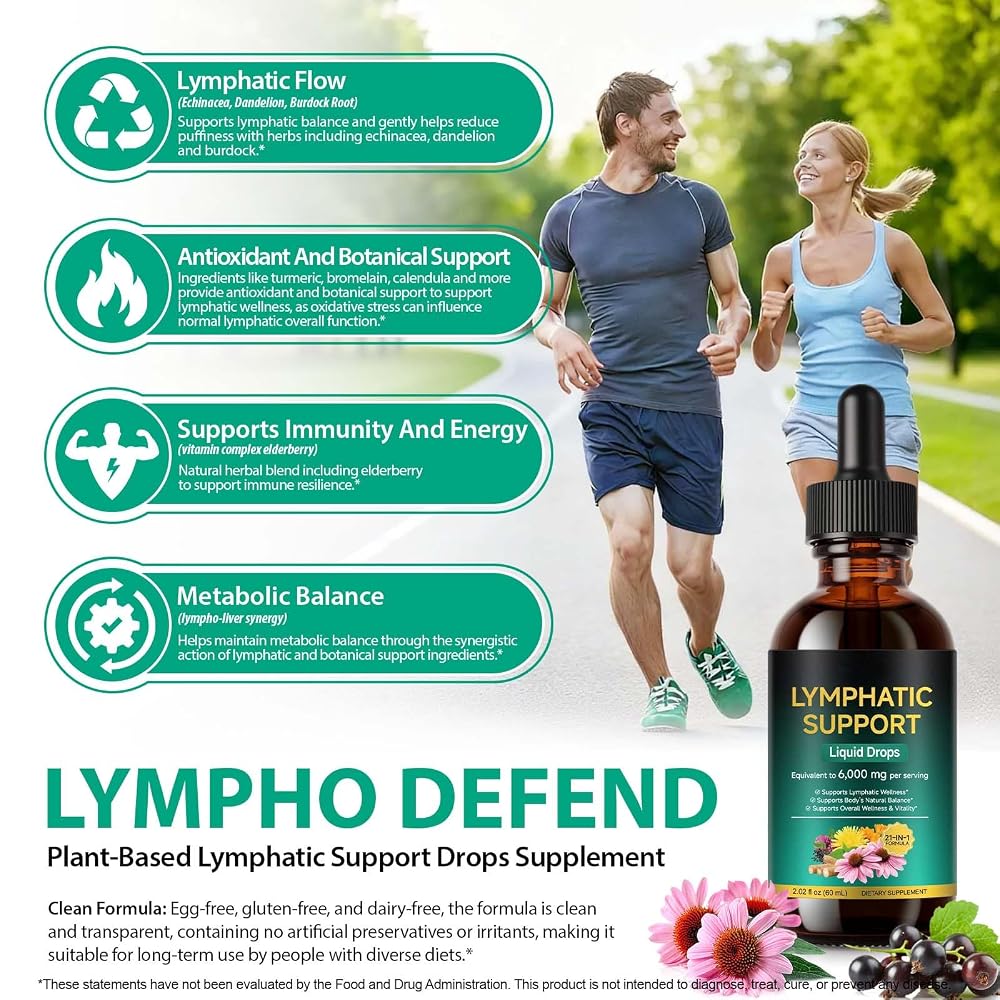 Tooffi Lymphatic Drainage Drops 21-in-1 Immune Support - 2 fl oz - image 3