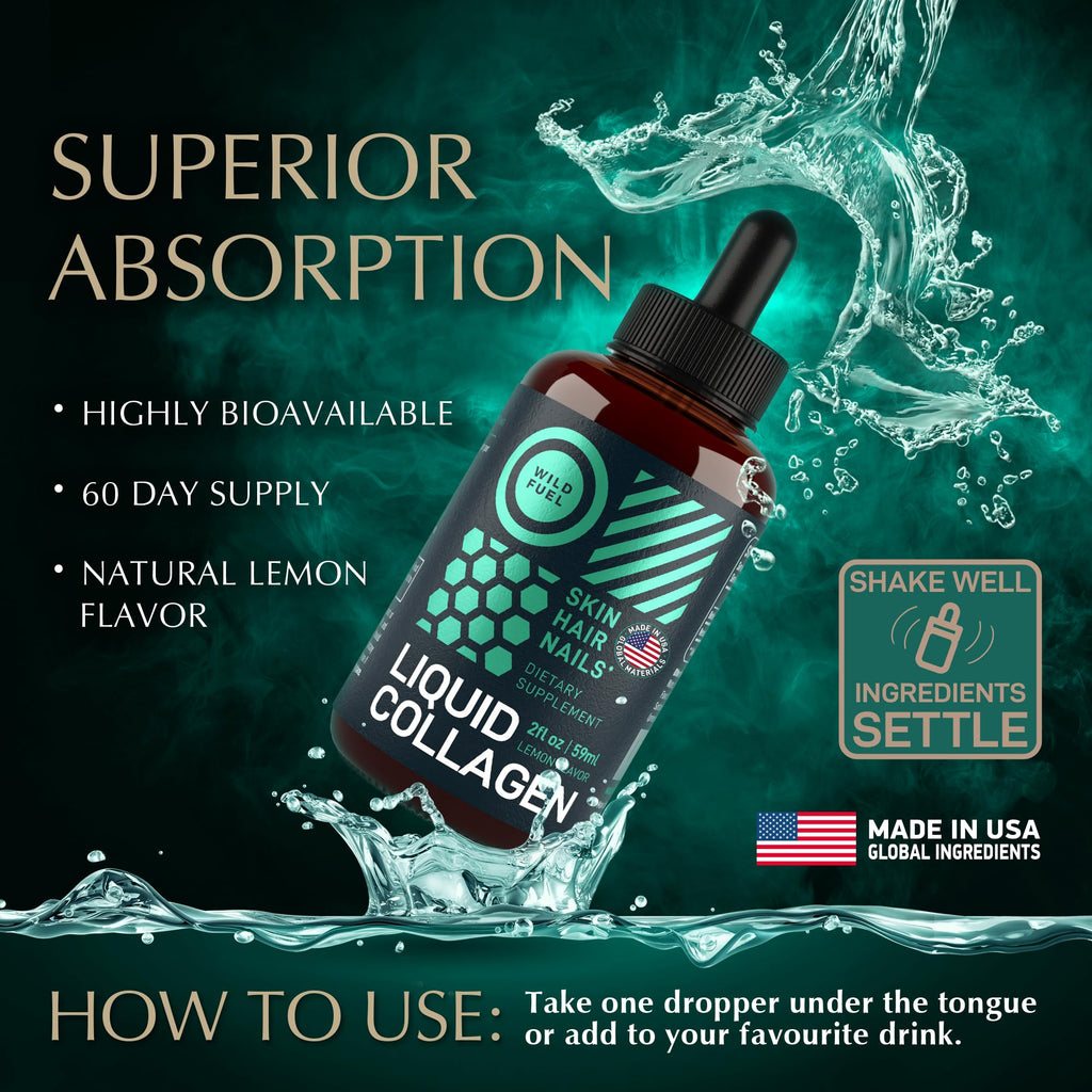 WILD FUEL Liquid Collagen Peptides with Biotin Parent
