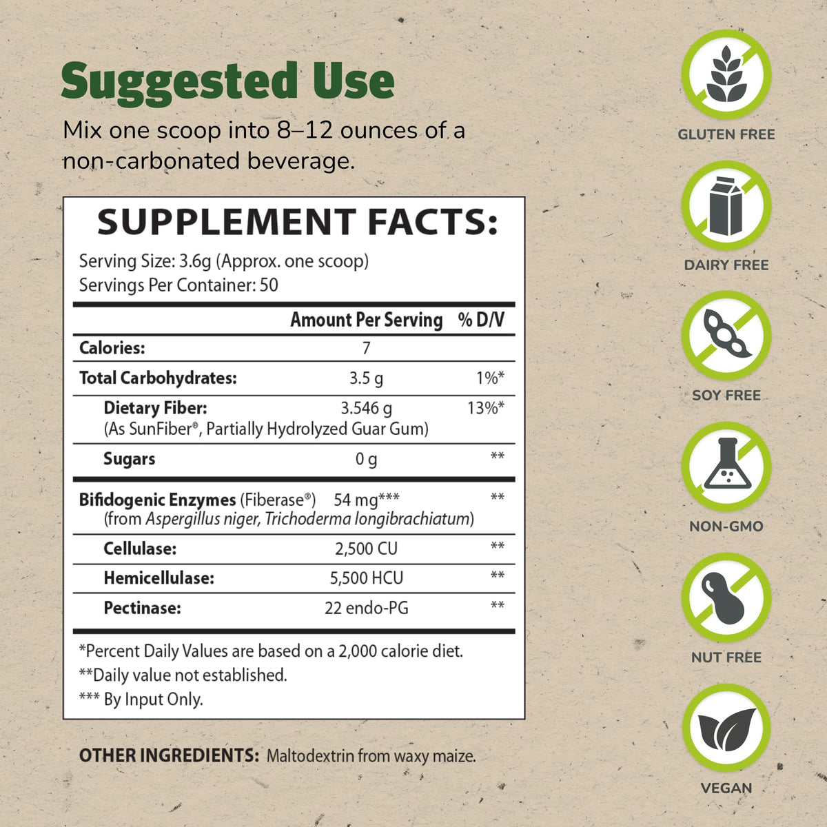 TruFiber Prebiotic Fiber Powder for Digestive Health - 50 Servings - image 2