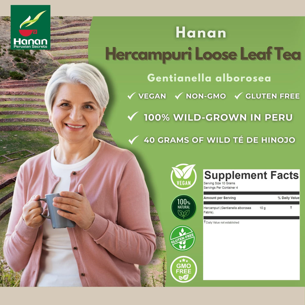 Hanan Peruvian Secrets Hercampuri Herbal Tea Loose Leaf - 40g - image 7