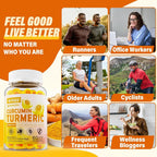 NEVISS Sugar Free Turmeric Curcumin Filled Gummies 550mg for Adults