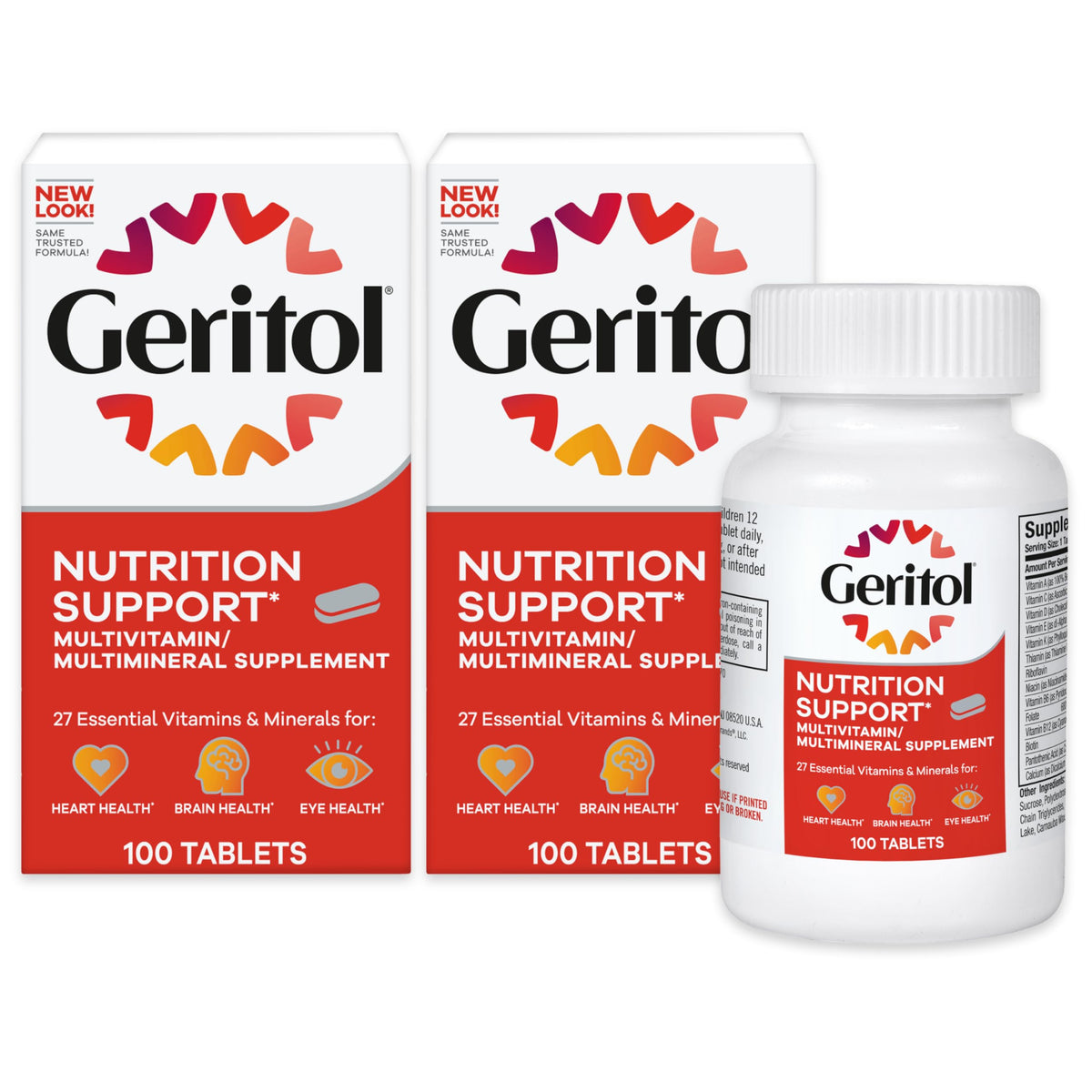 Geritol Multivitamin Supplement with 27 Vitamins & Minerals - 200 Tablets