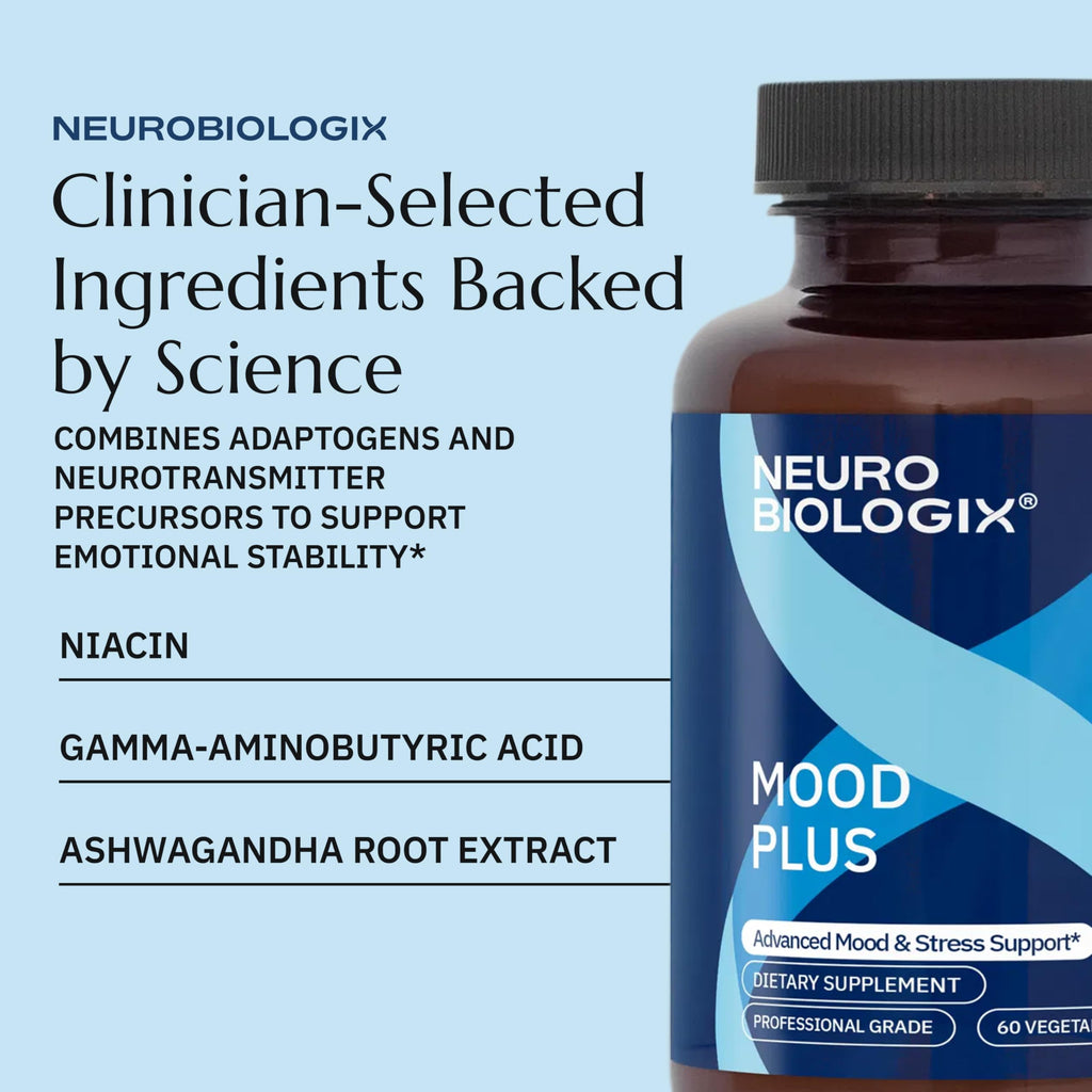 Neurobiologix Mood Plus GABA 5-HTP Ashwagandha - 60 Capsules - image 4