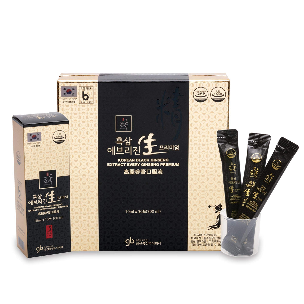 GeumHeuk Korean Black Ginseng Extract EveryGin - 30 Pouches