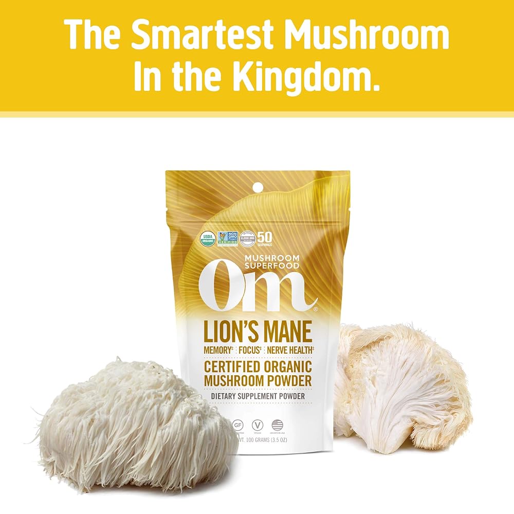 OM Mushroom Superfood Lion's Mane Powder - 100g - image 2