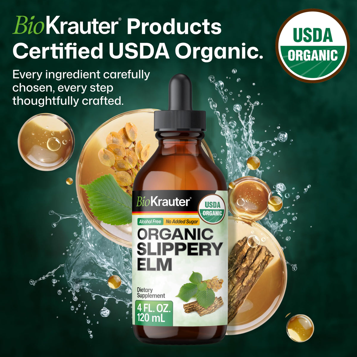 BIO KRAUTER Slippery Elm Digestive Support Liquid Extract - 4 Fl Oz - image 3