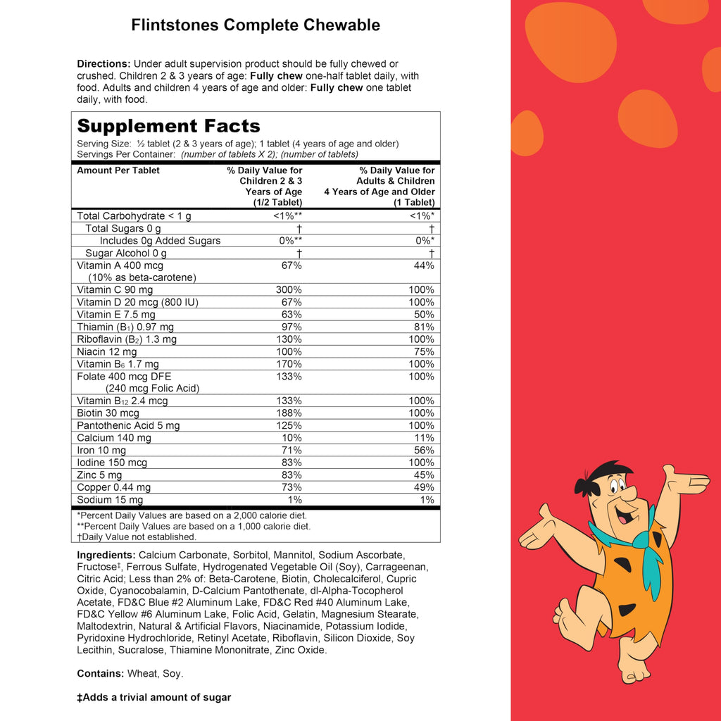 Flintstones Complete Chewable Kids Multivitamin - 180 Tablets - image 8