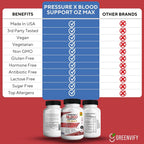 GREENVIFY Pressure X Blood Support Advanced Formula - 120 Capsules - image 4