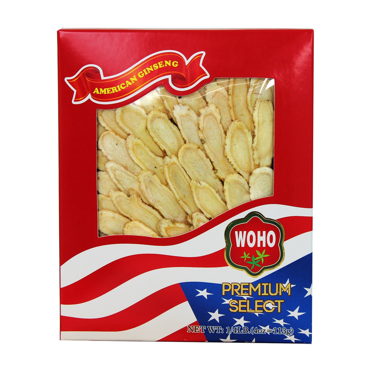 WOHO American Ginseng Slice Large - 4 oz
