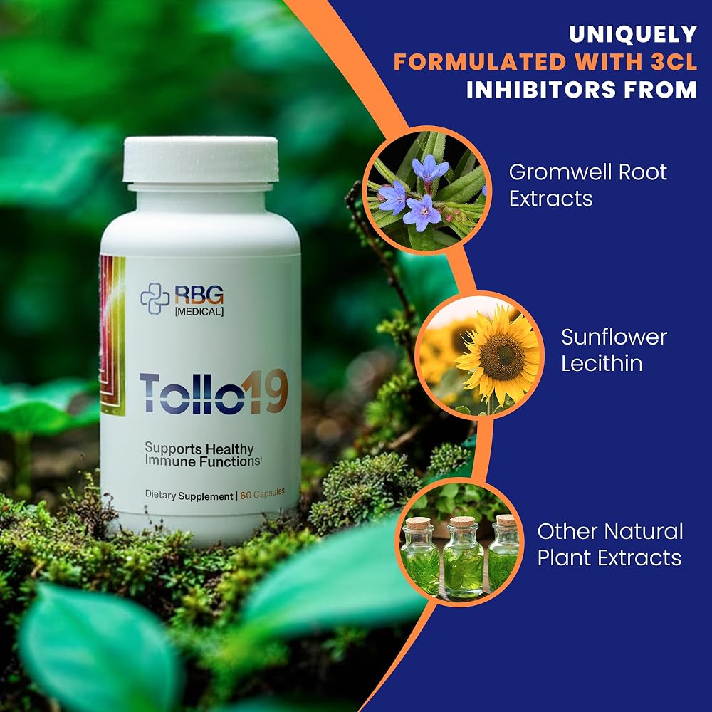 Research Biotech Group Tollo19 Immune Support Supplement - 60 Capsules - image 4