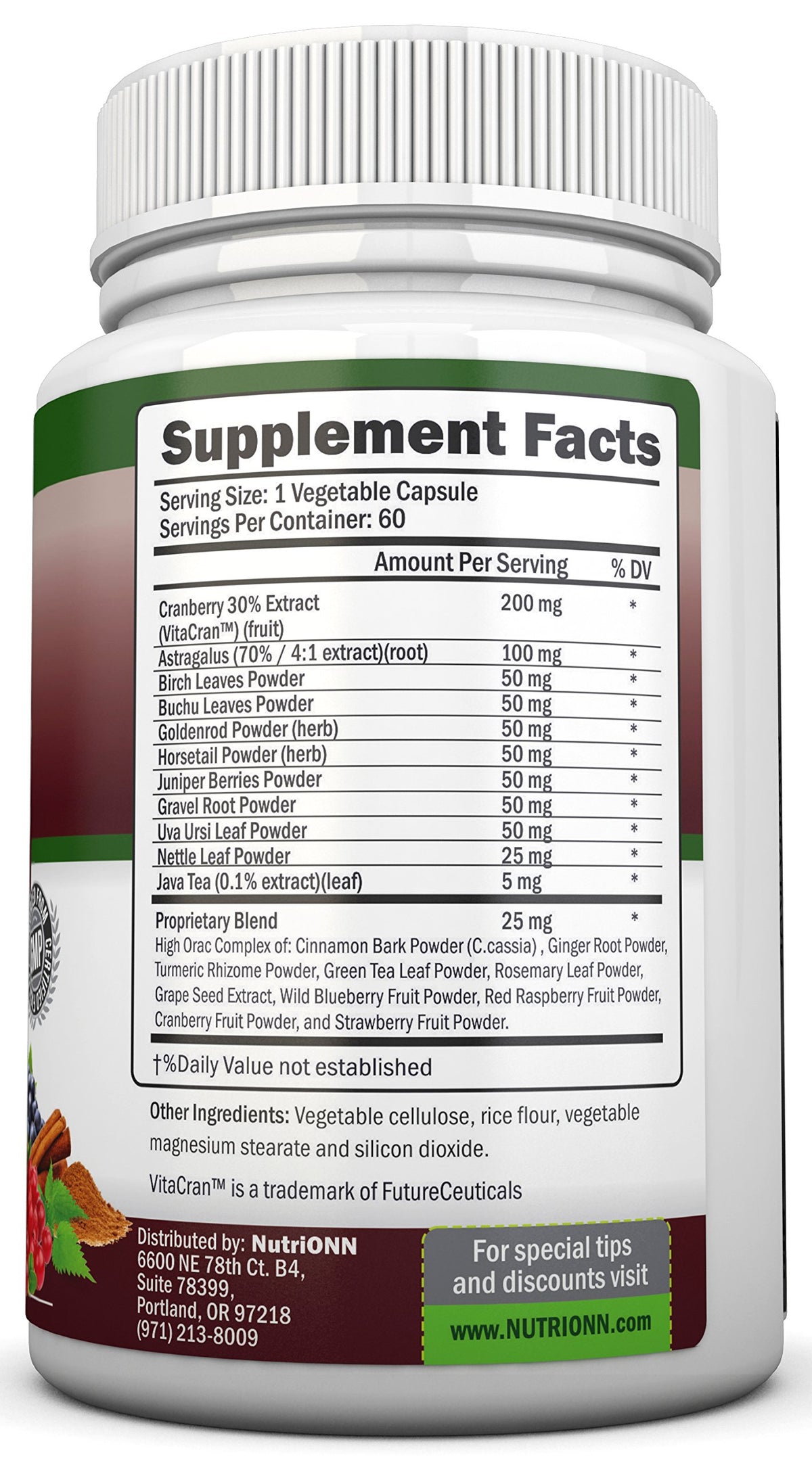 NutriONN Kidney Cleanse Herbal Supplement - 60 Capsules - image 2