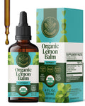 HERBAMAMA Organic Lemon Balm Tincture for Relaxation - 4 oz