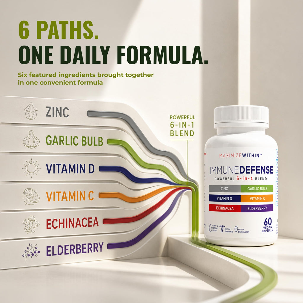 Maximum Slim Immune Defense 6-in-1 Blend - 60 Vegan Capsules - image 3