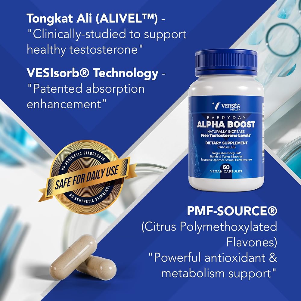 Verséa Alpha Boost Testosterone Support - 60 Capsules - image 4