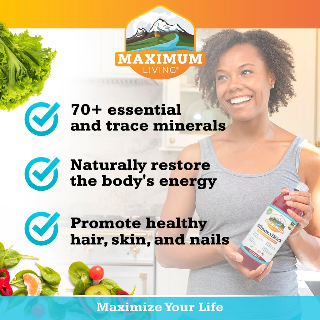 Maximum Living MineralRich Trace Minerals - 32 fl oz - image 4
