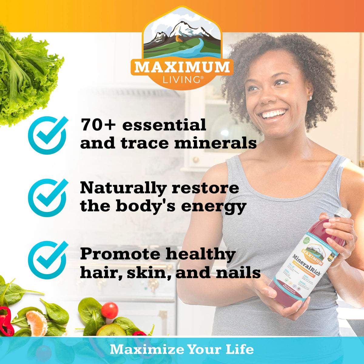 Maximum Living MineralRich Trace Minerals - 32 fl oz - image 4