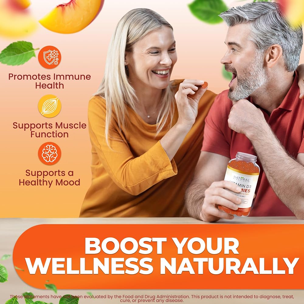 Natural BioScience Vitamin D3 10000 IU & Vitamin K2 Gummies - Extra