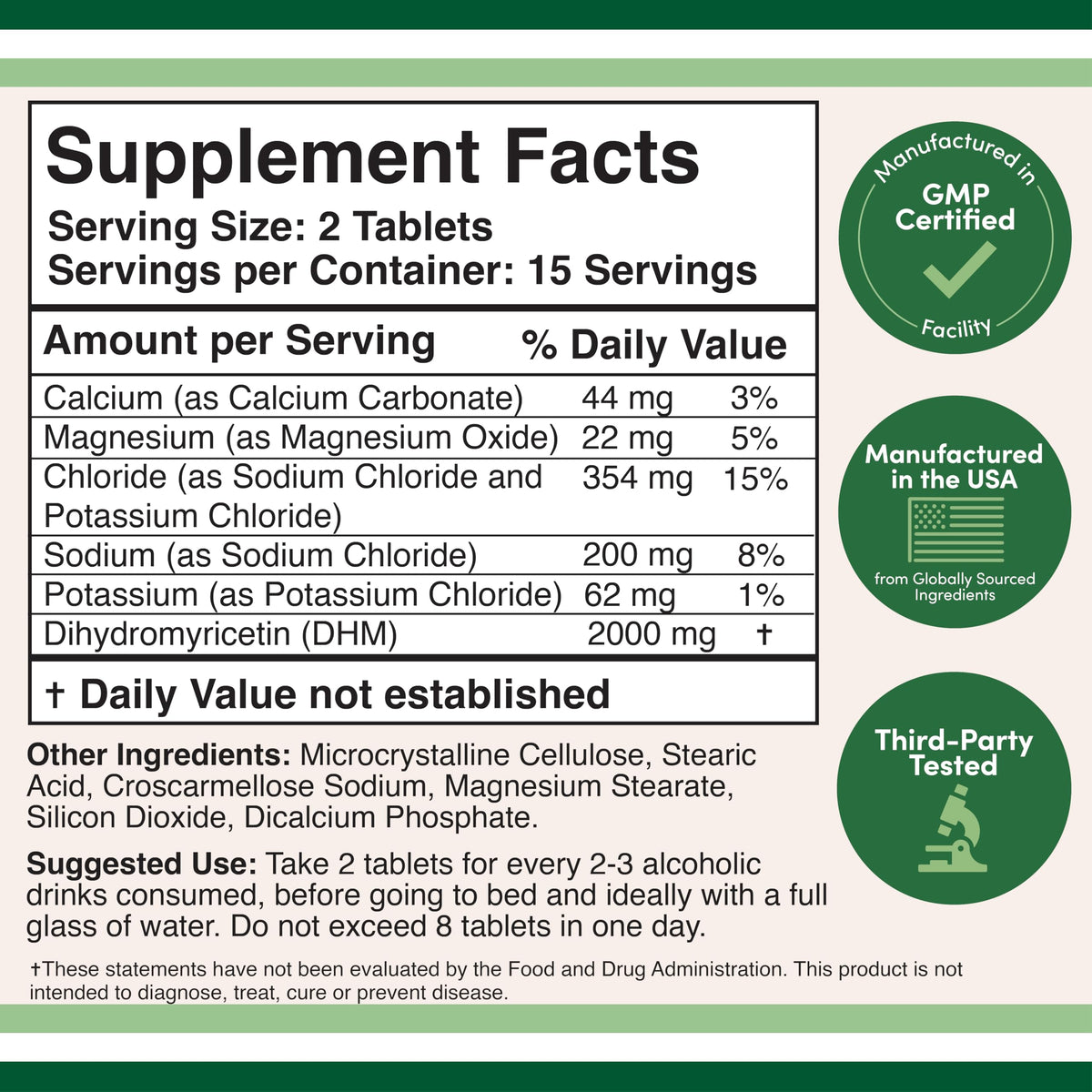 Double Wood Supplements DHM 1,000mg Liver Support - 30 Tablets - image 2