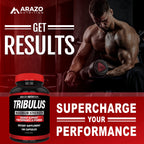 Arazo Nutrition Tribulus Terrestris 1500mg Extract - 180 Capsules - image 5