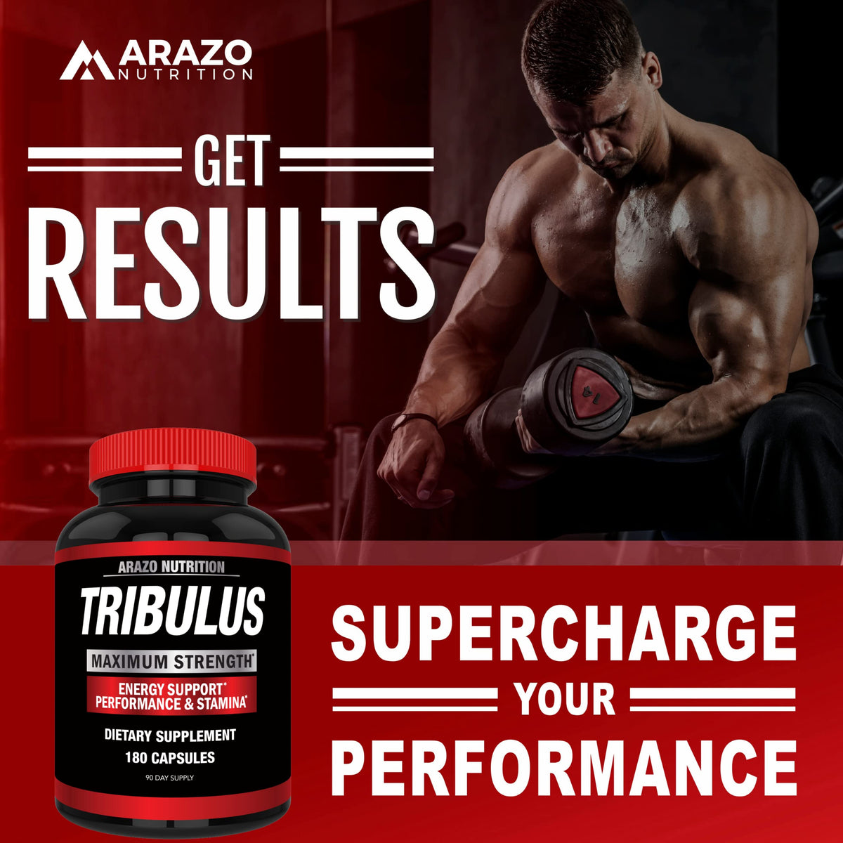 Arazo Nutrition Tribulus Terrestris 1500mg Extract - 180 Capsules - image 5