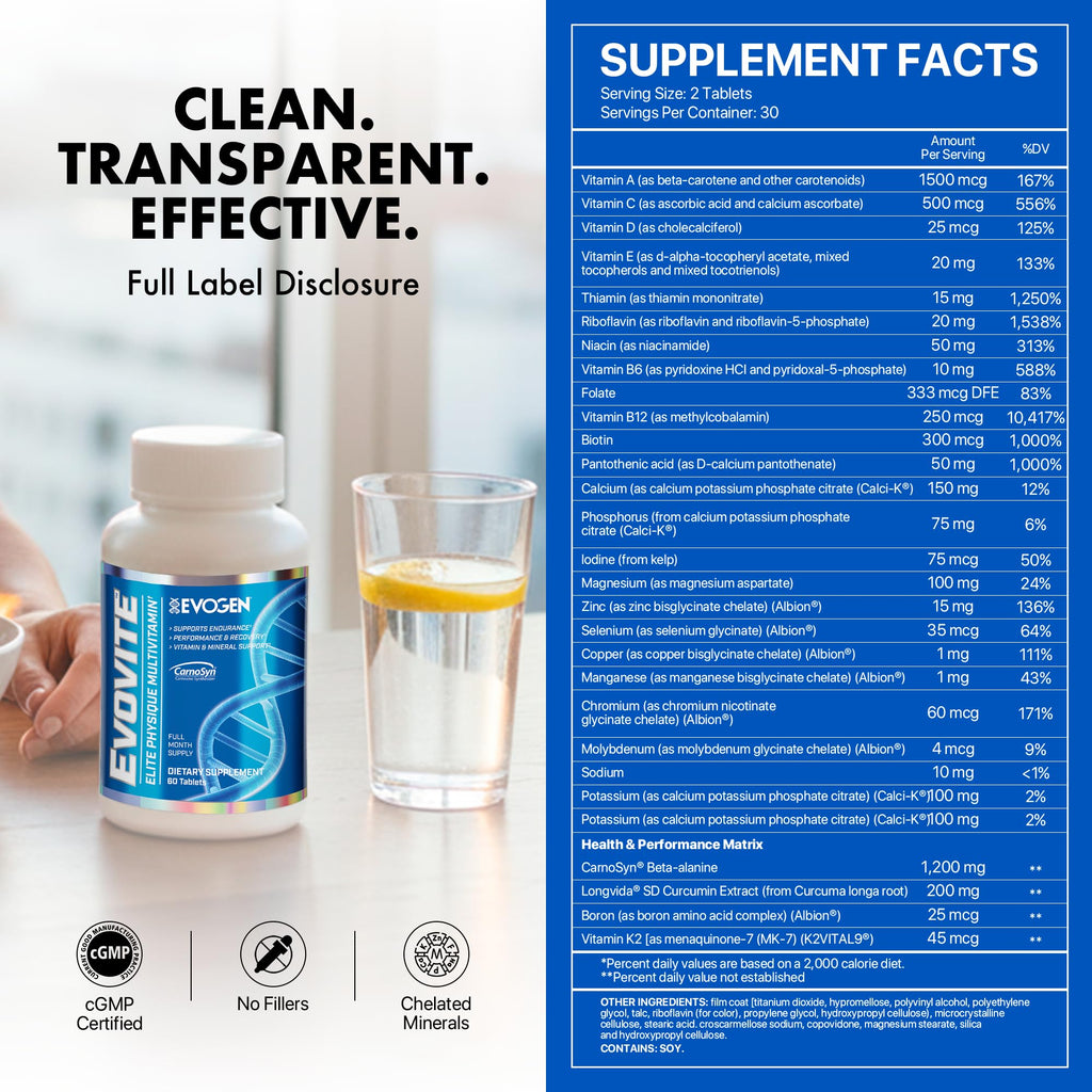 Evogen Evovite Multivitamin Tablets - 60 Tablets - image 3