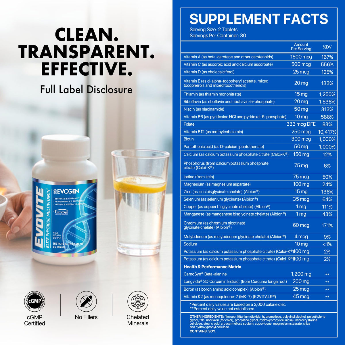 Evogen Evovite Multivitamin Tablets - 60 Tablets - image 3