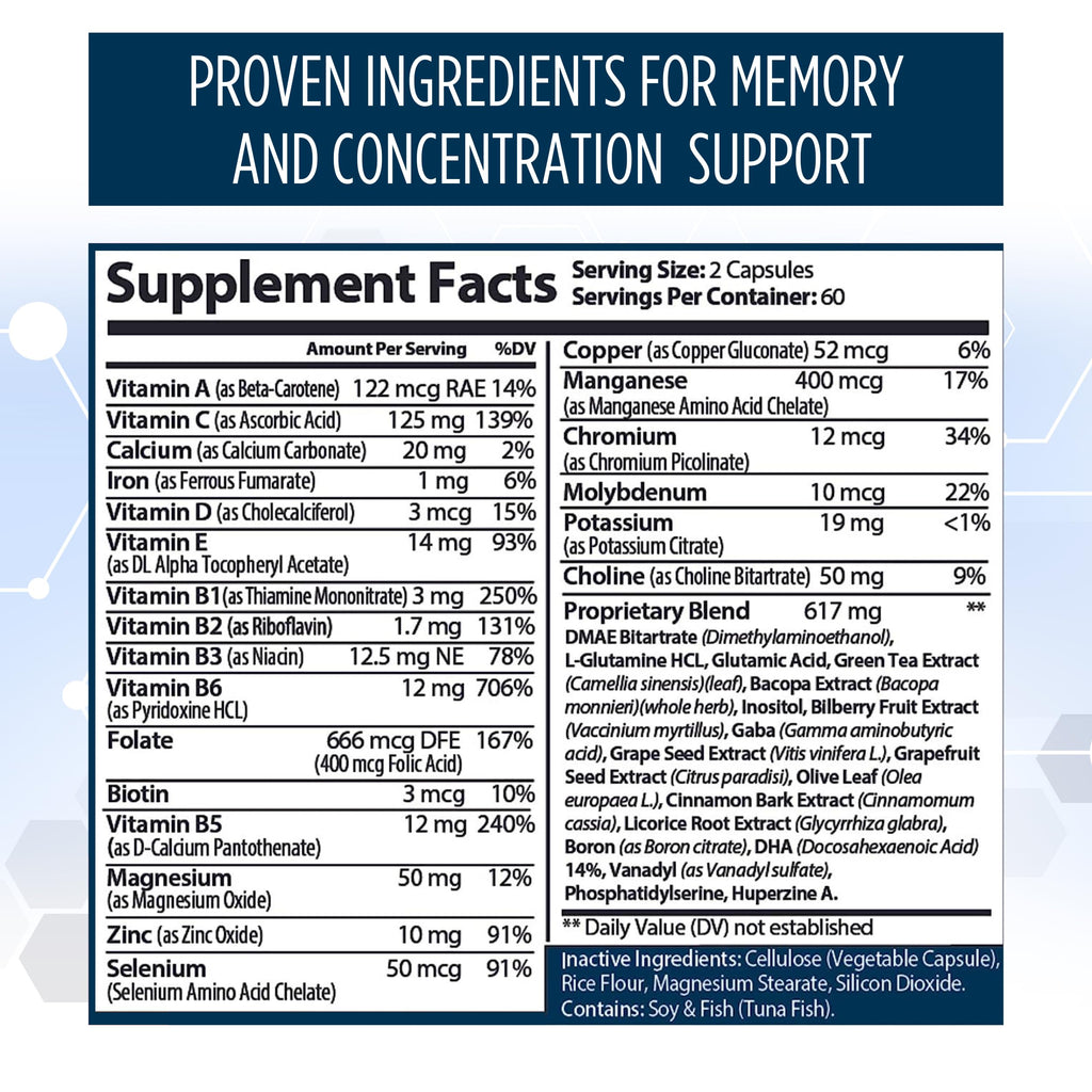 healblend Neuro Plus Brain & Focus Formula - Nootropic Brain Booster