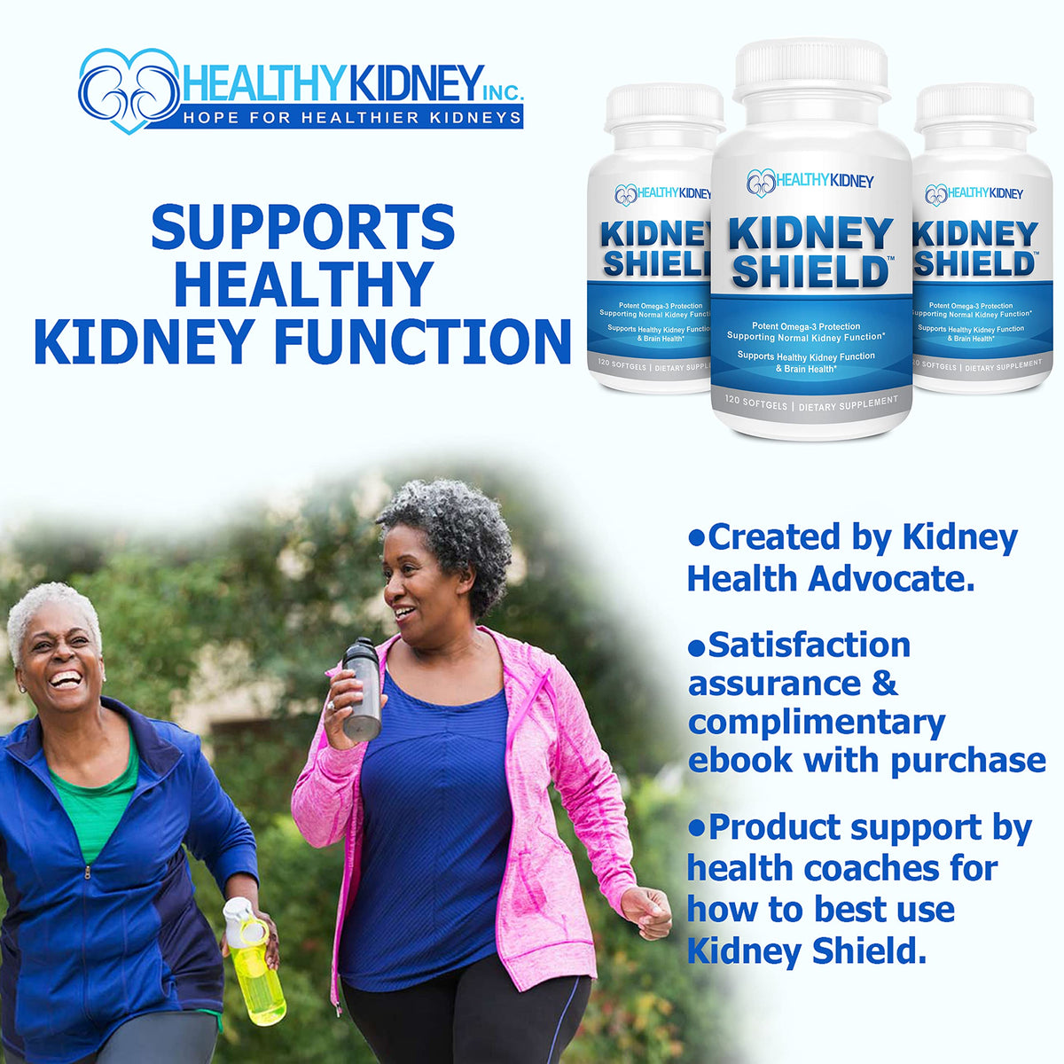 Kidney Restore Kidney Shield Omega 3 Fish Oil - 120 Lemon Softgels - image 6
