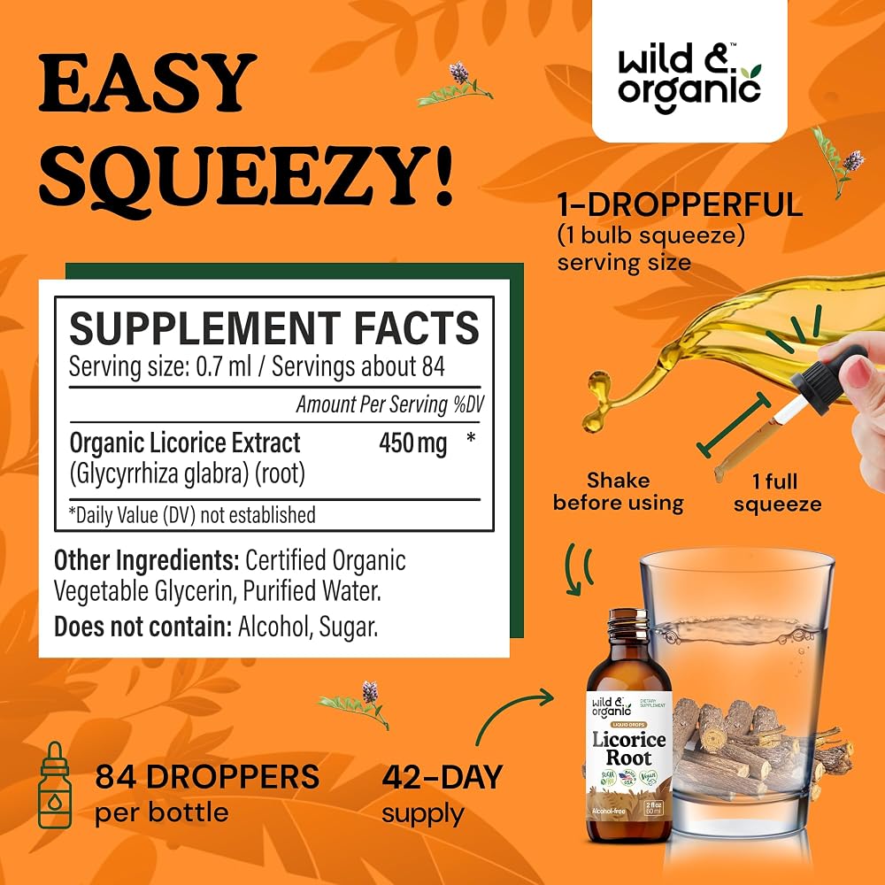 Wild & Organic Licorice Root Tincture - Digestive