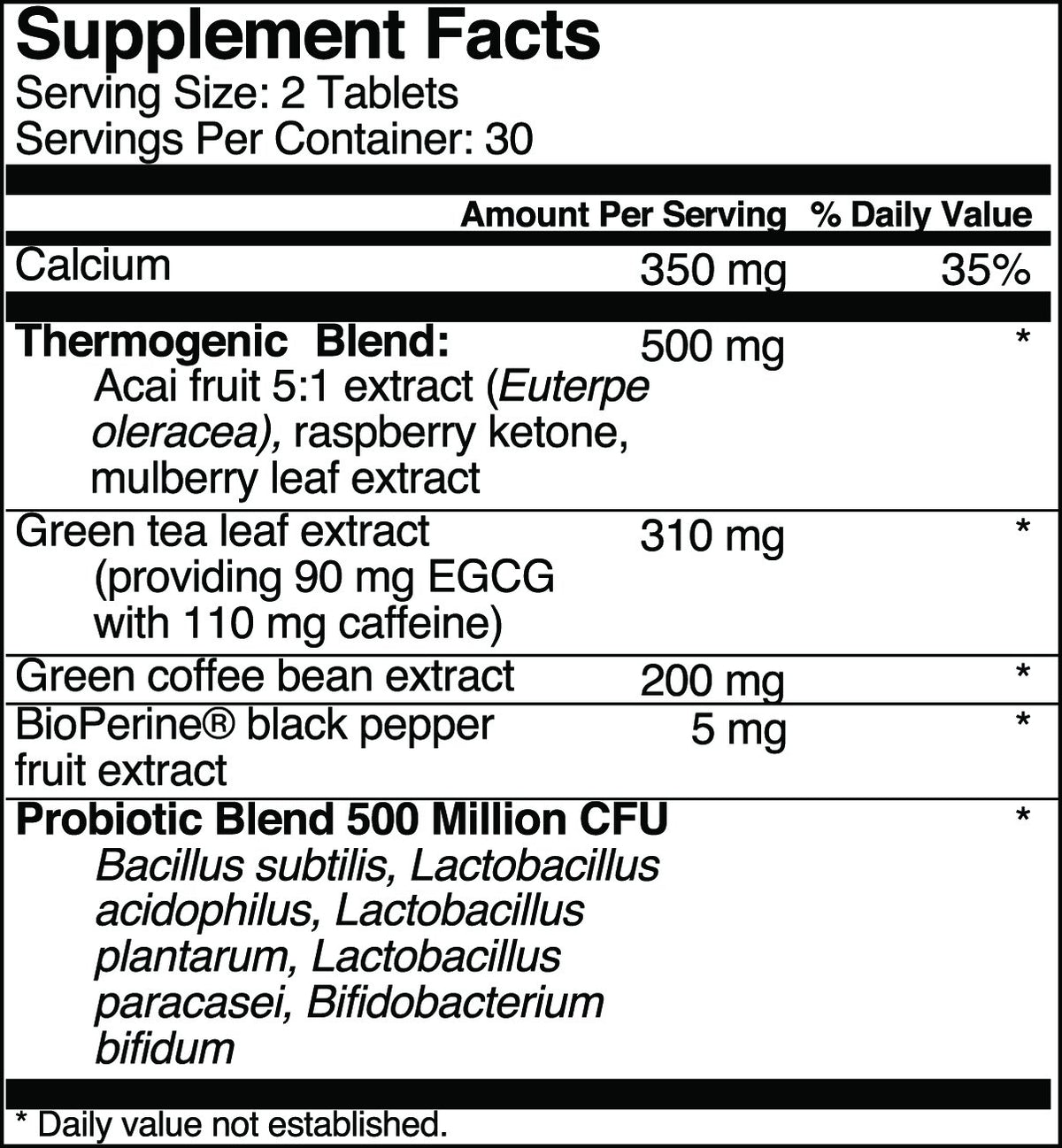 Acai Trim Weight Loss Supplement for Metabolism & Energy - 60 Capsules - image 3