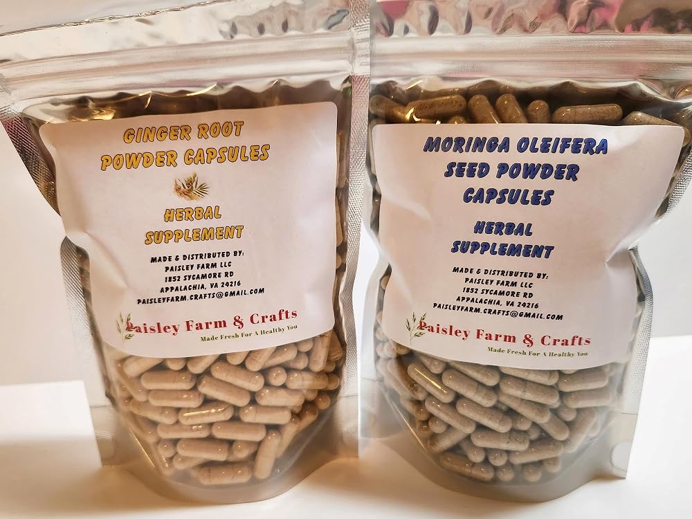 Paisley Farm and Crafts Ground Ginger Root Moringa Leaf and Seed
