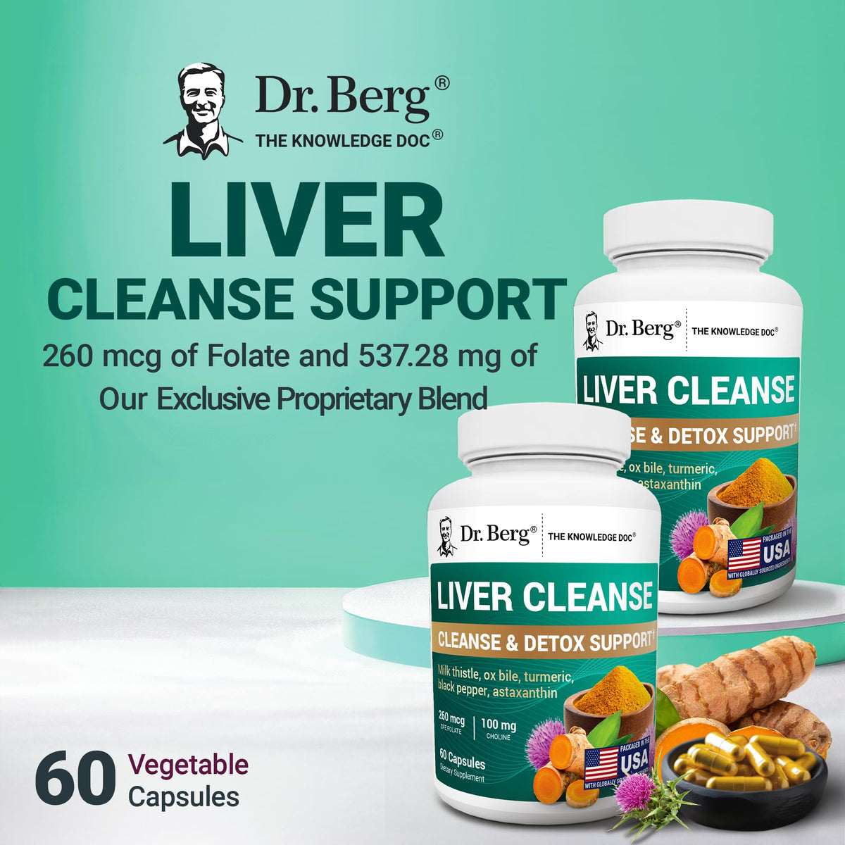 Dr. Berg Liver Cleanse Detox Capsules w/Unique Blend of Milk Thistle - image 5