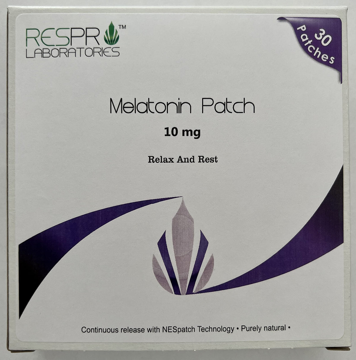 Respro Laboratories Natural Melatonin Patch 10 mg - 30 Patches