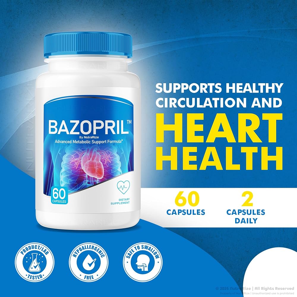 NutraRize Bazopril All-Natural Dietary Supplement - 60 Capsules - image 3