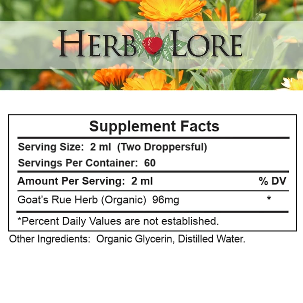 Herb Lore Organic Goats Rue Tincture for Lactation Support - 4 fl oz - image 8
