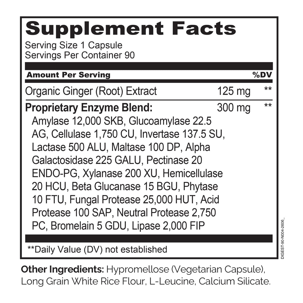 Naturelo Capsules digestive Enzymes support The Breakdown Of Carbs