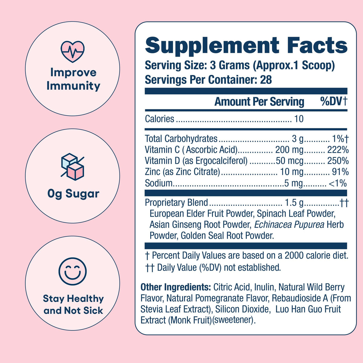 Love Sweat Fitness Immunity Support Powder for Women - 28 Servings - image 2