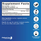 Patient One Vitamin D3 Cholecalciferol 10,000 IU - 120 Capsules - image 2