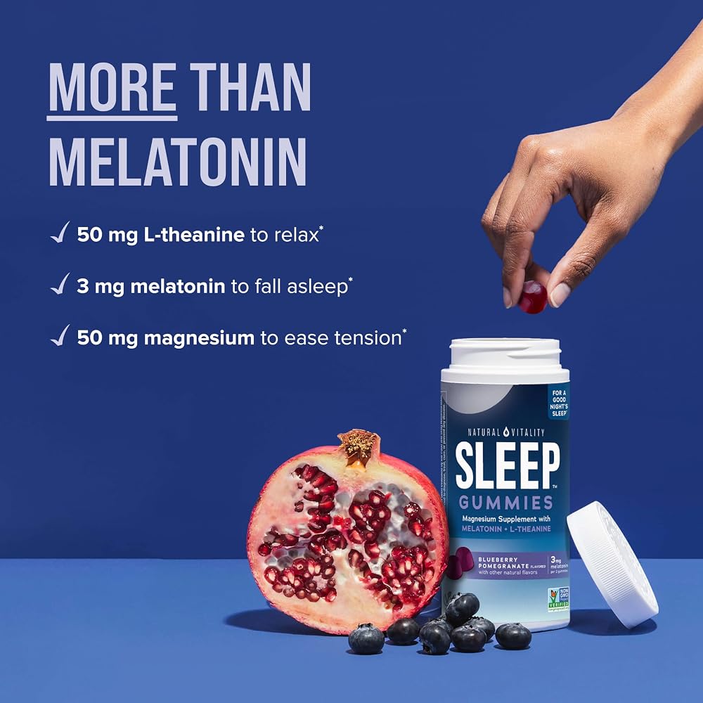 Natural Vitality CALM Sleep Gummies Magnesium Supplement - 60 Count - image 5