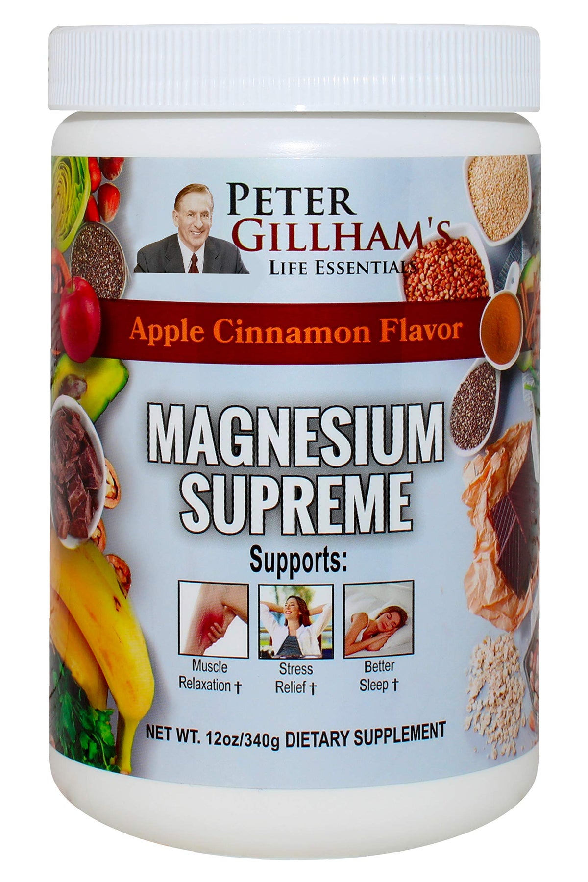 Peter's Choice Magnesium Supreme Powder for Sleep & Stress Relief - 68 Servings