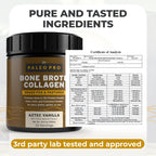 Paleo Pro Grass Fed Bone Broth Collagen Powder Vanilla - 12.6 oz - image 2