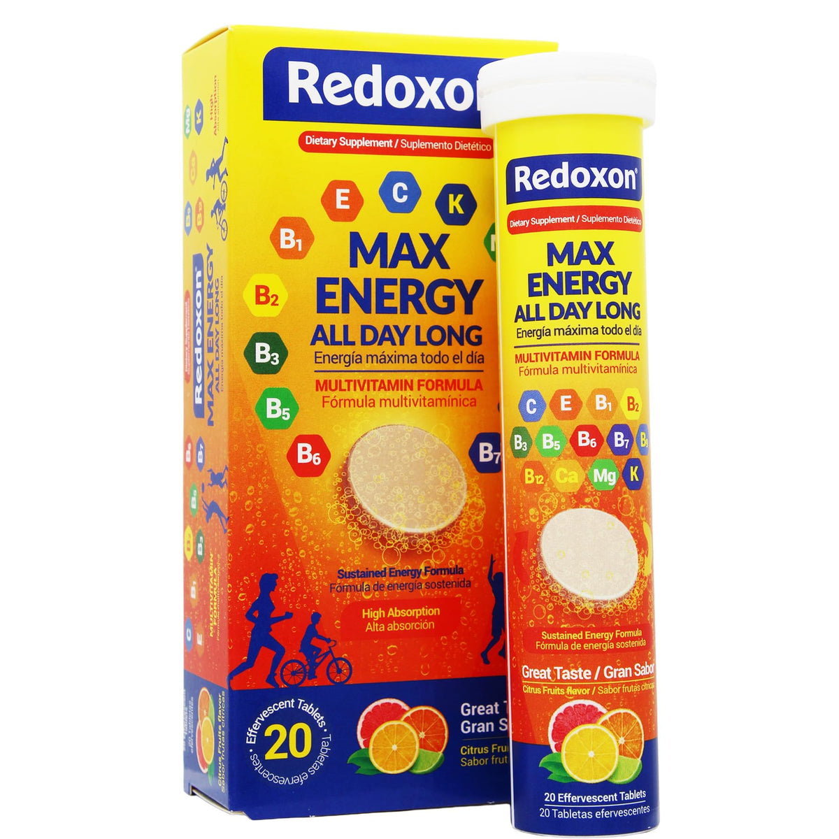 Redoxon Max Energy Multivitamin Immune Support - 20 Tablets