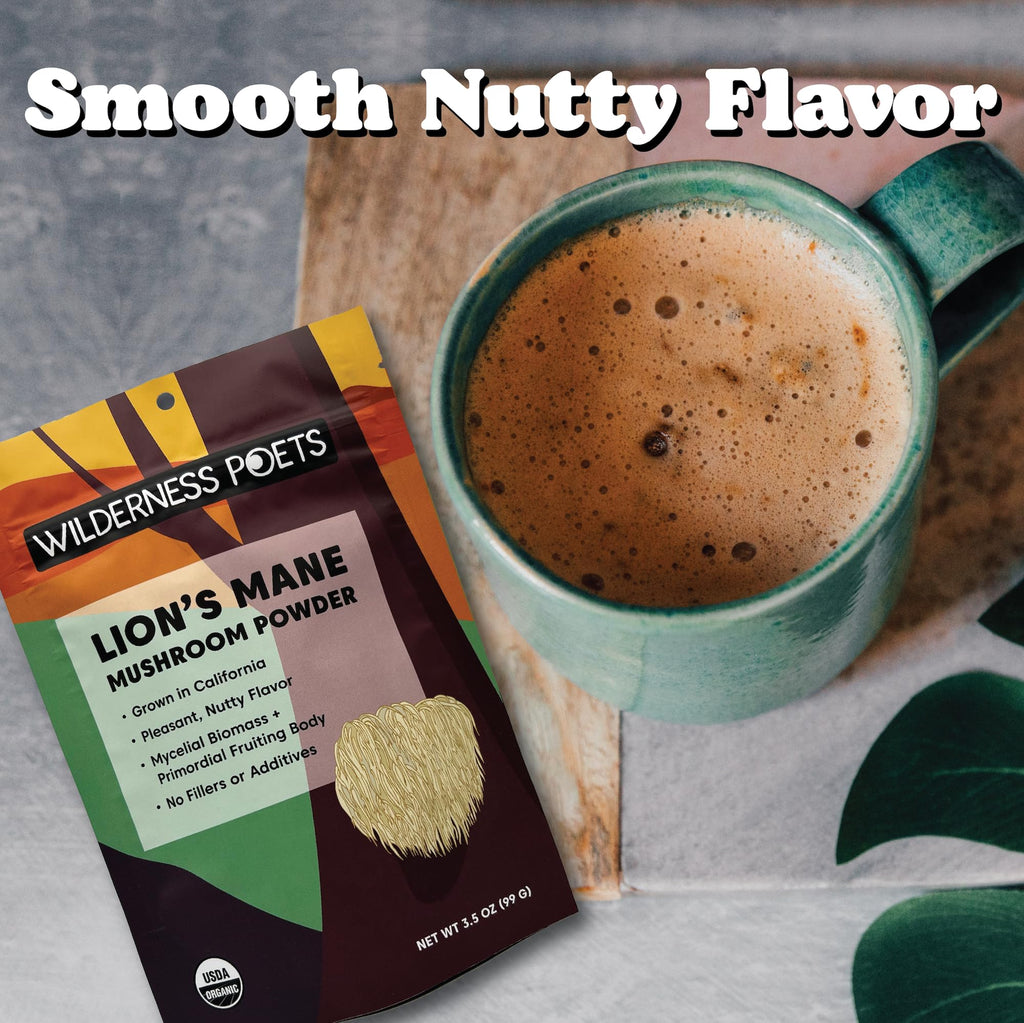 Wilderness Poets Organic Lion's Mane Mushroom Powder - California