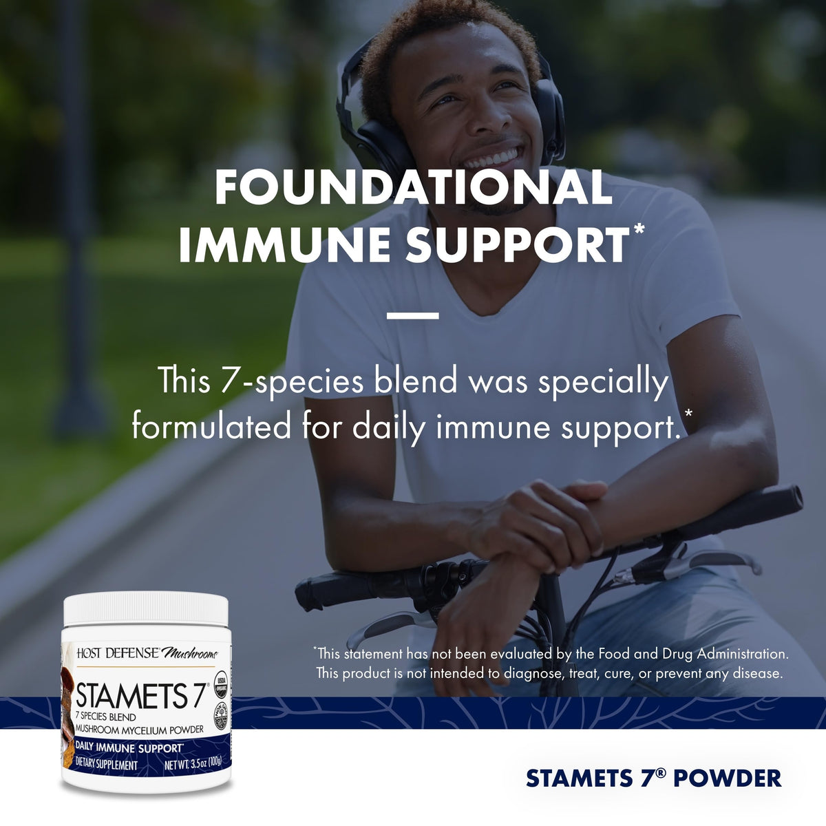 Host Defense Stamets 7 Mushroom Powder Immune Support - 3.5 oz - image 5