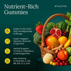 Etta Vita Fruits and Veggies Gummies with 9 Superfruits & 30 Veggies - image 6