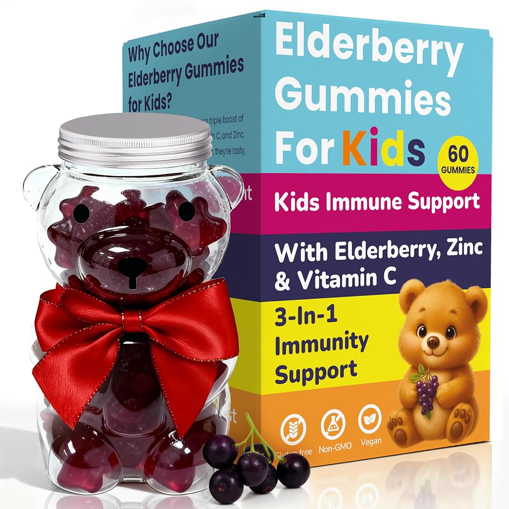Terramed Just Think Comfort Elderberry Gummies with Vitamin C & Zinc